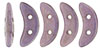 CzechMates Crescent 10 x 3mm (loose) : Luster - Opaque Lilac
