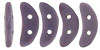 CzechMates Crescent 10 x 3mm (loose) : Matte - Opaque Purple