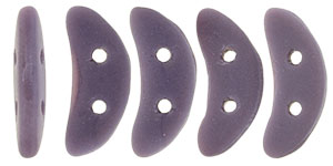 CzechMates Crescent 10 x 3mm (loose) : Matte - Opaque Purple