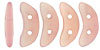 CzechMates Crescent 10 x 3mm (loose) : Matte - Opal Pink