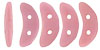 CzechMates Crescent 10 x 3mm (loose) : Matte - Coral Pink