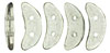 CzechMates Crescent 10 x 3mm (loose) : Color Trends: Lilac Gray