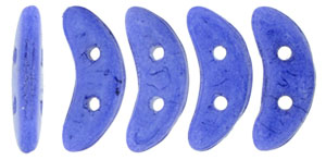 CzechMates Crescent 10 x 3mm (loose) : ColorTrends: Opaque Snorkel Blue