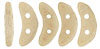 CzechMates Crescent 10 x 3mm (loose) : ColorTrends: Opaque Iced Coffee