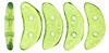 CzechMates Crescent 10 x 3mm (loose) : Color Trends: Green Flash