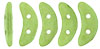CzechMates Crescent 10 x 3mm (loose) : ColorTrends: Opaque Green Flash