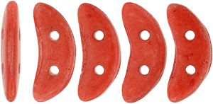 CzechMates Crescent 10 x 3mm (loose) : ColorTrends: Opaque Aurora Red