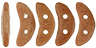 CzechMates Crescent 10 x 3mm (loose) : ColorTrends: Opaque Potter's Clay