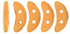 CzechMates Crescent 10 x 3mm (loose) : Pacifica - Tangerine