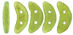 CzechMates Crescent 10 x 3mm (loose) : Pacifica - Milky Avocado