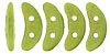 CzechMates Crescent 10 x 3mm (loose) : Pacifica - Avocado