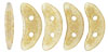 CzechMates Crescent 10 x 3mm (loose) : Pacifica - Milky Macadamia