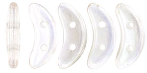 CzechMates Crescent 10 x 3mm (loose) : Luster Iris - Rosaline