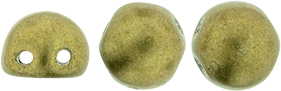 CzechMates Cabochon 7mm (loose) : ColorTrends: Saturated Metallic Golden Lime