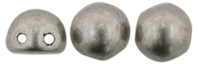 CzechMates Cabochon 7mm (loose) : ColorTrends: Saturated Metallic Frost Gray