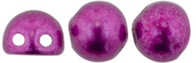 CzechMates Cabochon 7mm (loose) : ColorTrends: Sueded Gold Fuchsia Red