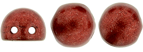 CzechMates Cabochon 7mm (loose) : ColorTrends: Saturated Metallic Aurora Red