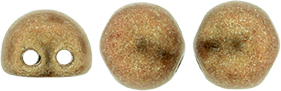 CzechMates Cabochon 7mm (loose) : ColorTrends: Saturated Metallic Warm Taupe