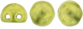 CzechMates Cabochon 7mm (loose) : ColorTrends: Saturated Metallic Primrose Yellow