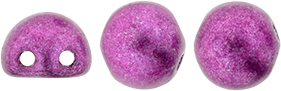CzechMates Cabochon 7mm (loose) : ColorTrends: Saturated Metallic Pink Yarrow