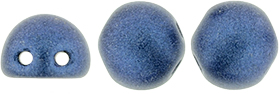 CzechMates Cabochon 7mm (loose) : Metallic Suede - Blue