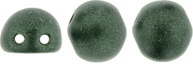 CzechMates Cabochon 7mm (loose) : Metallic Suede - Dk Forest