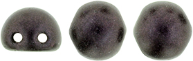 CzechMates Cabochon 7mm (loose) : Metallic Suede - Dk Plum