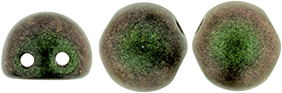 CzechMates Cabochon 7mm (loose) : Polychrome - Olive Mauve