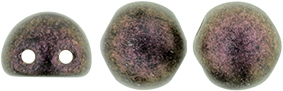 CzechMates Cabochon 7mm (loose) : Polychrome - Pink Olive