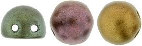 CzechMates Cabochon 7mm (loose) : Matte - Metallic Bronze Iris