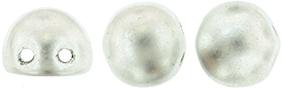 CzechMates Cabochon 7mm (loose) : Matte - Metallic Silver