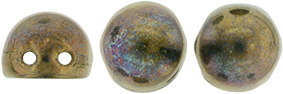 CzechMates Cabochon 7mm (loose) : Oxidized Bronze