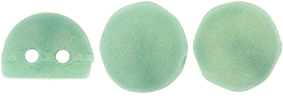 CzechMates Cabochon 7mm (loose) : Sueded Gold Turquoise