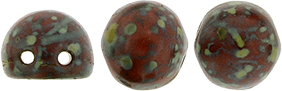 CzechMates Cabochon 7mm (loose) : Opaque Red - Picasso