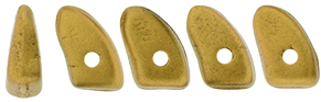 Prong 6 x 3mm (loose) : Matte - Metallic Goldenrod