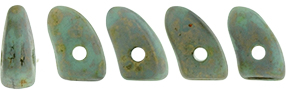Prong 6 x 3mm (loose) : Turquoise - Copper Picasso