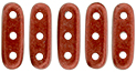CzechMates Beam 10 x 3mm (loose) : ColorTrends: Saturated Metallic Aurora Red