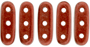 CzechMates Beam 10 x 3mm (loose) : ColorTrends: Saturated Metallic Aurora Red