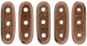 CzechMates Beam 10 x 3mm (loose) : ColorTrends: Saturated Metallic Potter's Clay