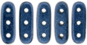 CzechMates Beam 10 x 3mm (loose) : Metallic Suede - Blue