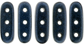 CzechMates Beam 10 x 3mm (loose) : Metallic Suede - Dk Blue