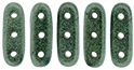CzechMates Beam 10 x 3mm (loose) : Metallic Suede - Lt Green