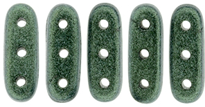 CzechMates Beam 10 x 3mm (loose) : Metallic Suede - Lt Green