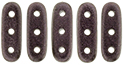 CzechMates Beam 10 x 3mm (loose) : Metallic Suede - Dk Plum