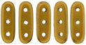 CzechMates Beam 10 x 3mm (loose) : Matte - Metallic Goldenrod