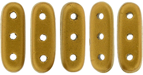 CzechMates Beam 10 x 3mm (loose) : Matte - Metallic Goldenrod