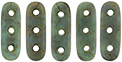 CzechMates Beam 10 x 3mm (loose) : Turquoise - Copper Picasso