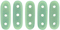 CzechMates Beam 10 x 3mm (loose) : Sueded Gold Turquoise