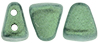 NIB-BIT 6 x 5mm (loose) : Metallic Suede - Lt Green