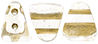 NIB-BIT 6/5mm (loose) : Crystal - Gold-Lined